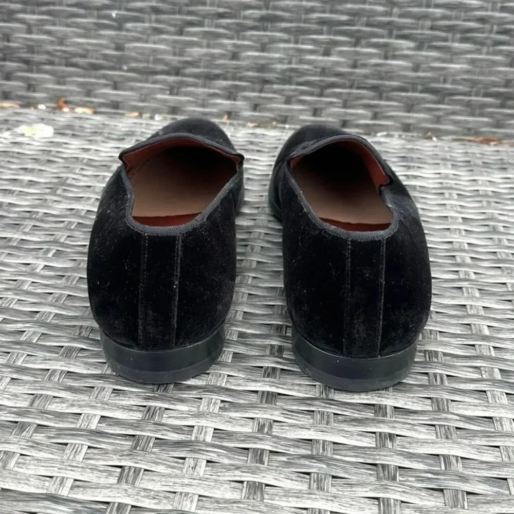 MAGNANNI Men's‎ Jareth Velvet Venetian Loafers Size 8 Black